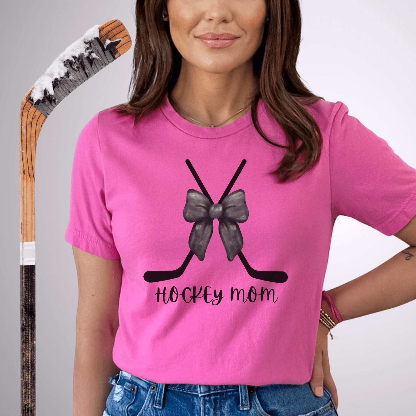 Coquette Hockey Mom T-Shirt