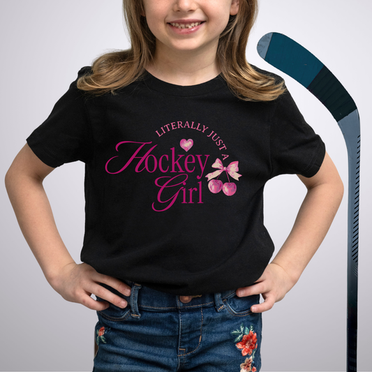 Youth Just a Hockey Girl T-Shirt