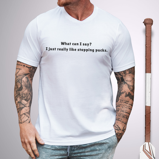 Stopping Pucks T-Shirt