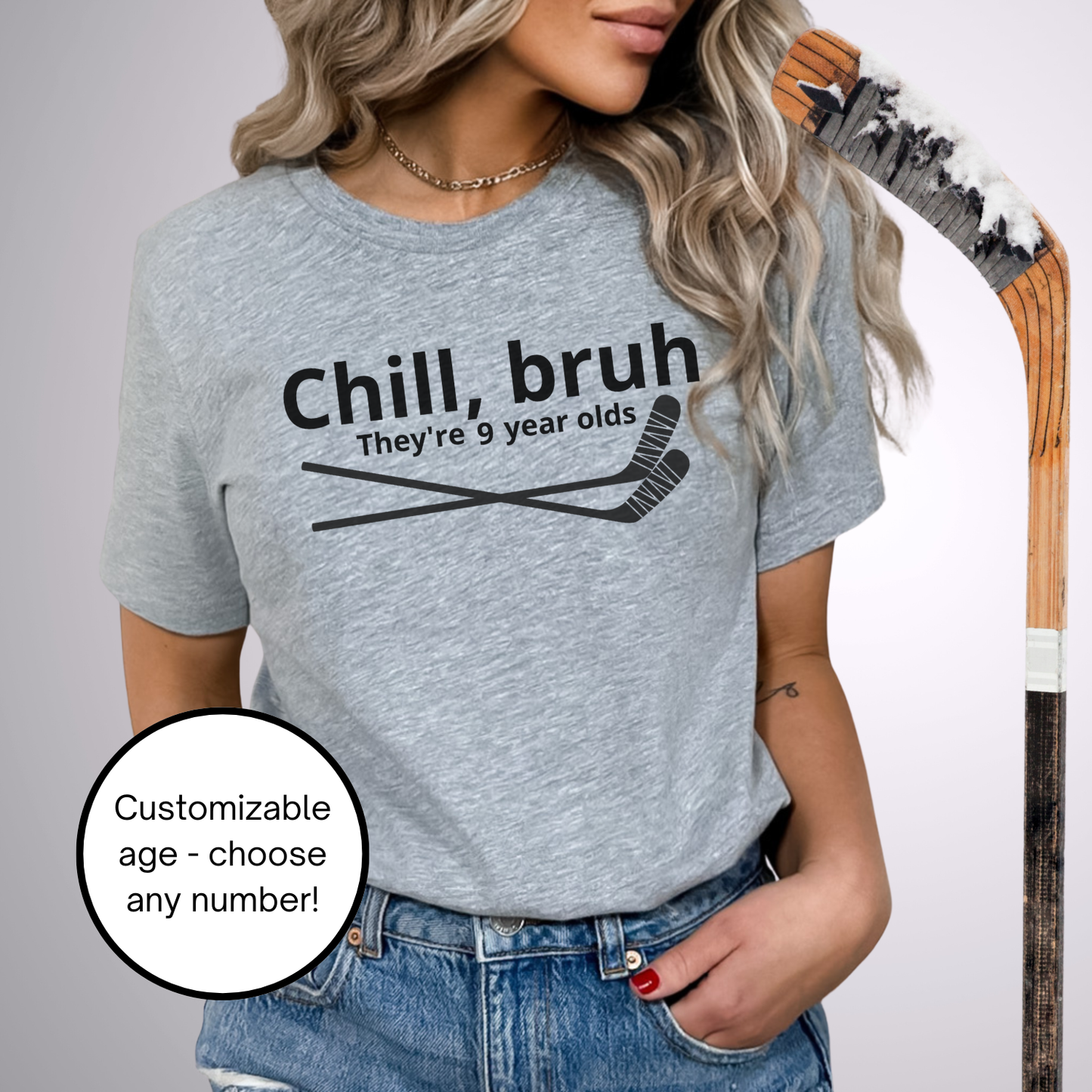Chill Bruh T-Shirt | Customizable Age