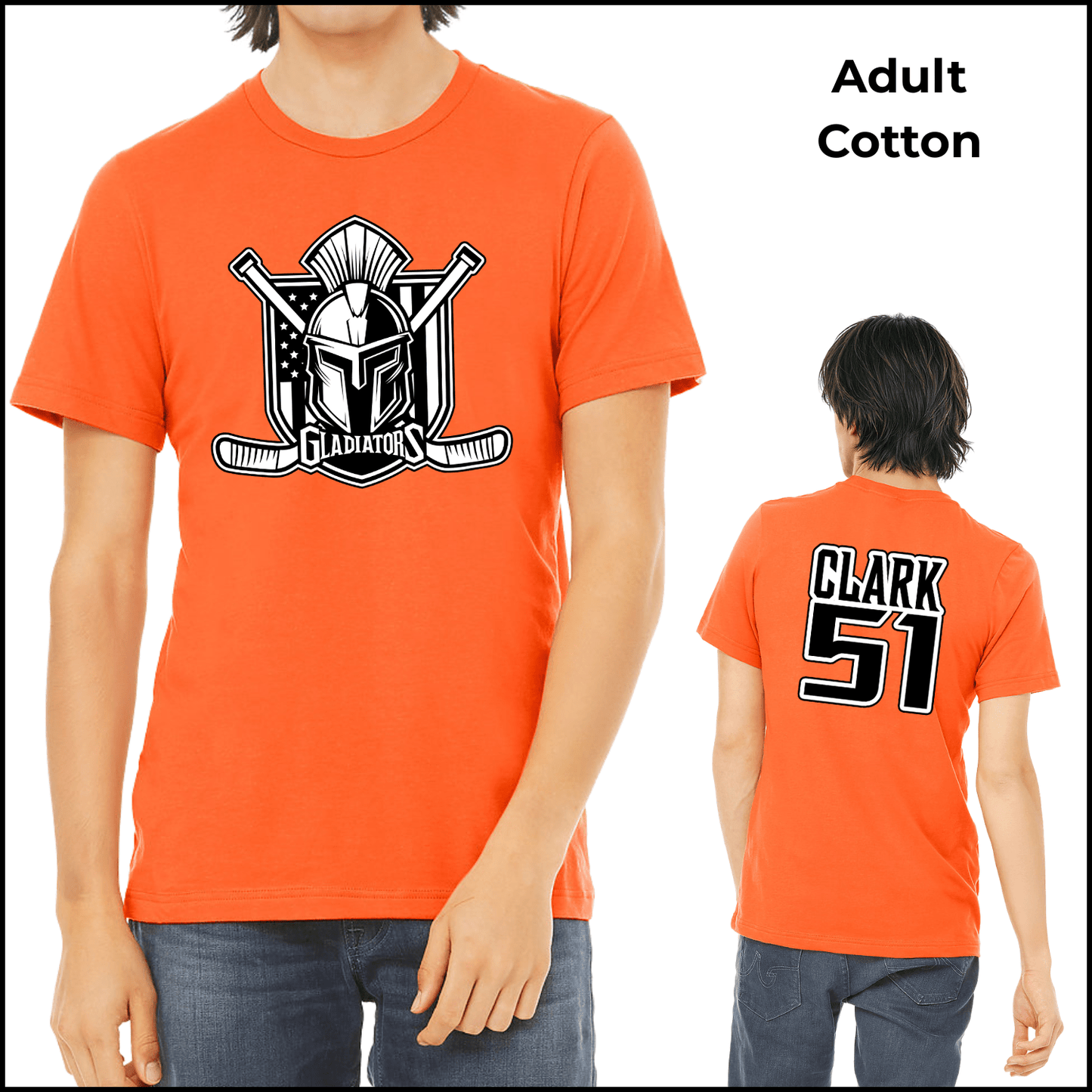 Unisex Cotton Short Sleeve | Custom Name + Number Option