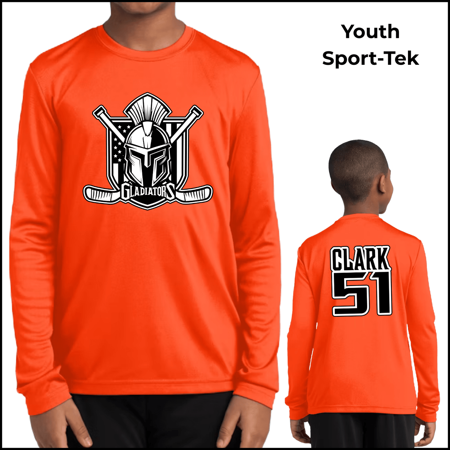 Youth Sport-Tek Long Sleeve | Custom Name + Number Option