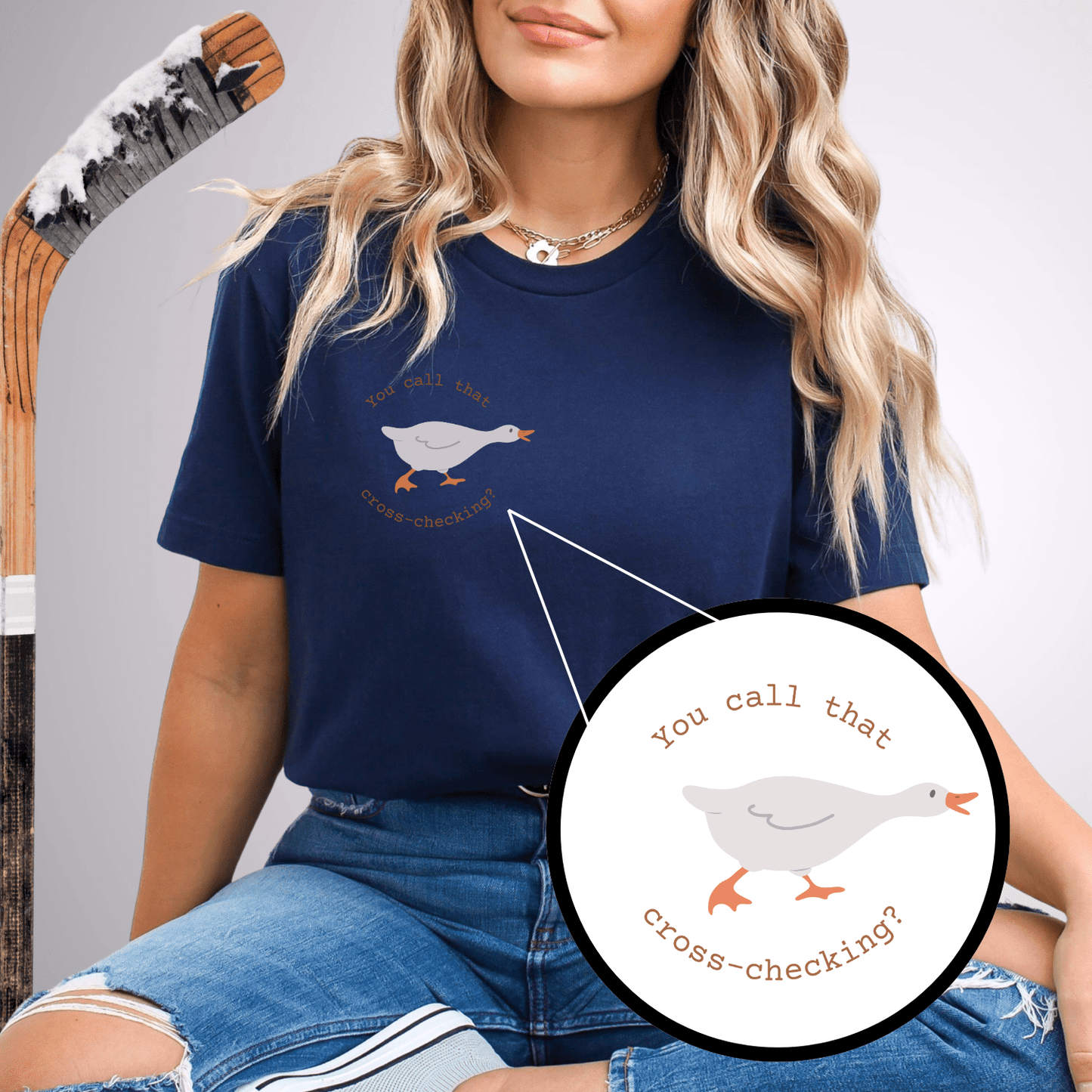 Angry Goose Navy / S T-Shirt