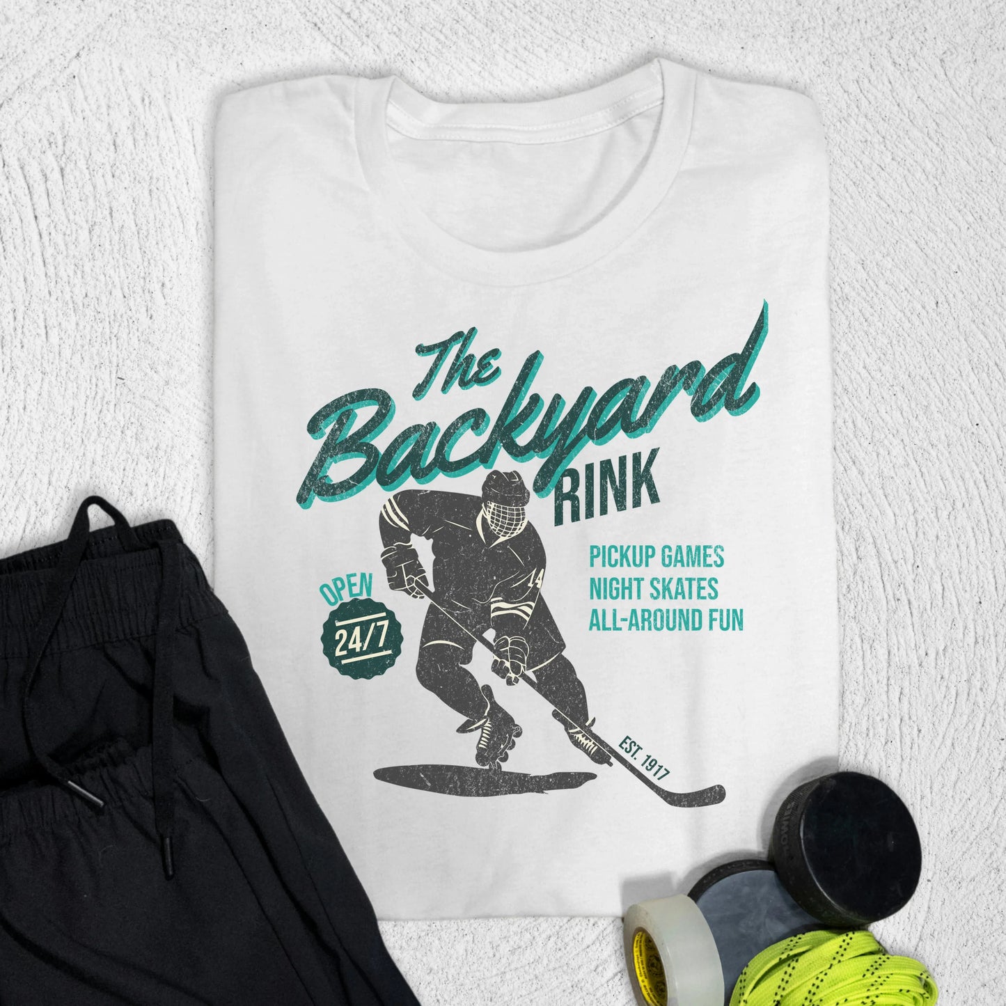 Backyard Rink T-Shirt White / S T-Shirt