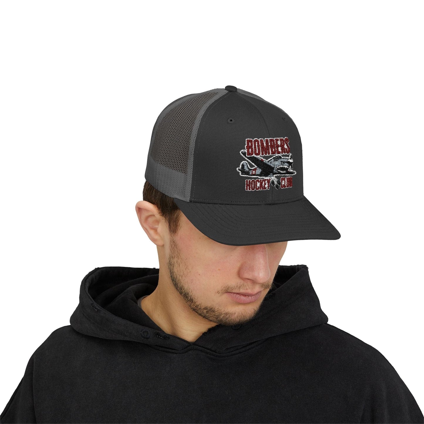 Bombers Embroidered Trucker Cap Black / Charcoal / One size Hats
