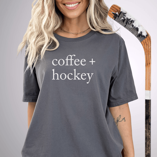 coffee + hockey T-Shirt Asphalt / S T-Shirt