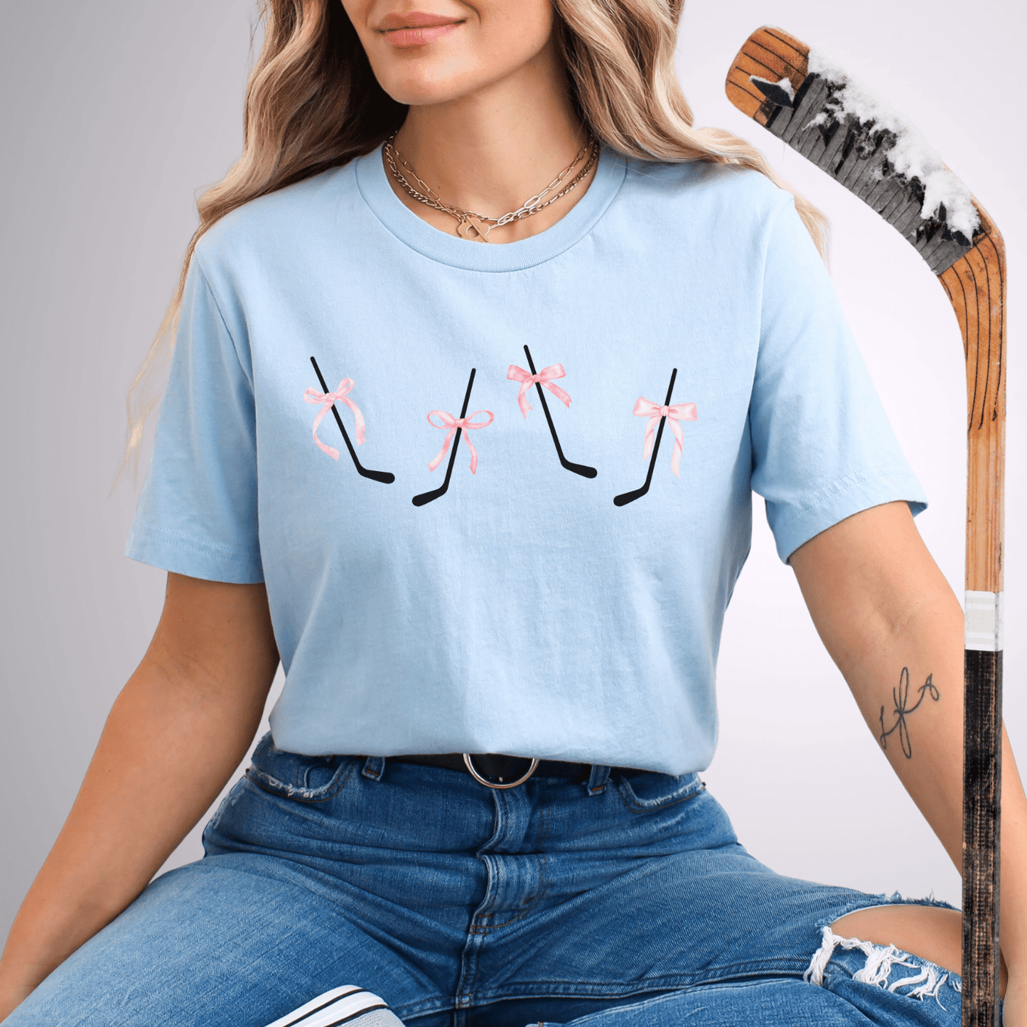 Coquette Sticks T-Shirt Baby Blue / S T-Shirt