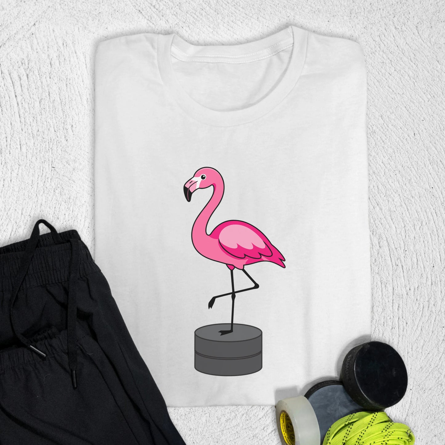 Flamingo Stack T-Shirt S / White T-Shirt