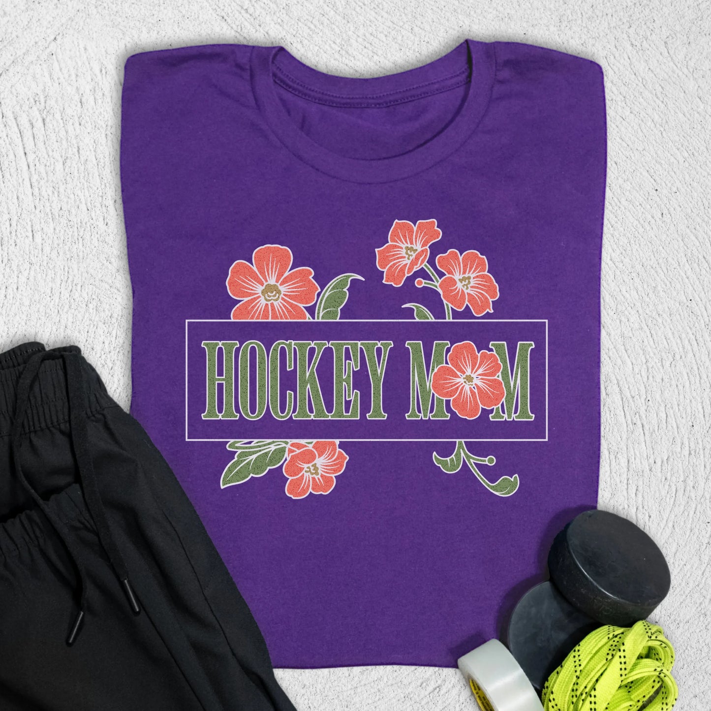 Flower Mom T-Shirt S / Team Purple T-Shirt