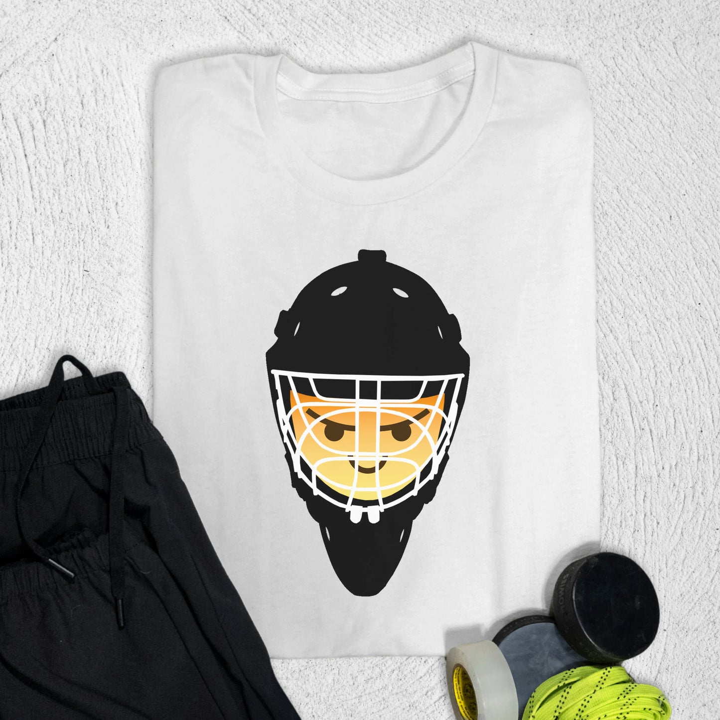 Goalie Emoji T-Shirt White / S T-Shirt