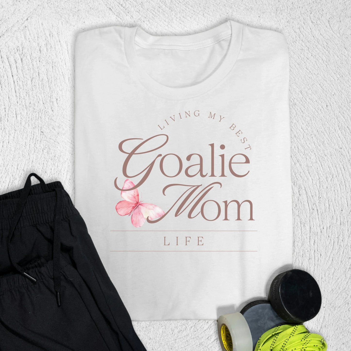 Goalie Mom Life T-Shirt White / S T-Shirt