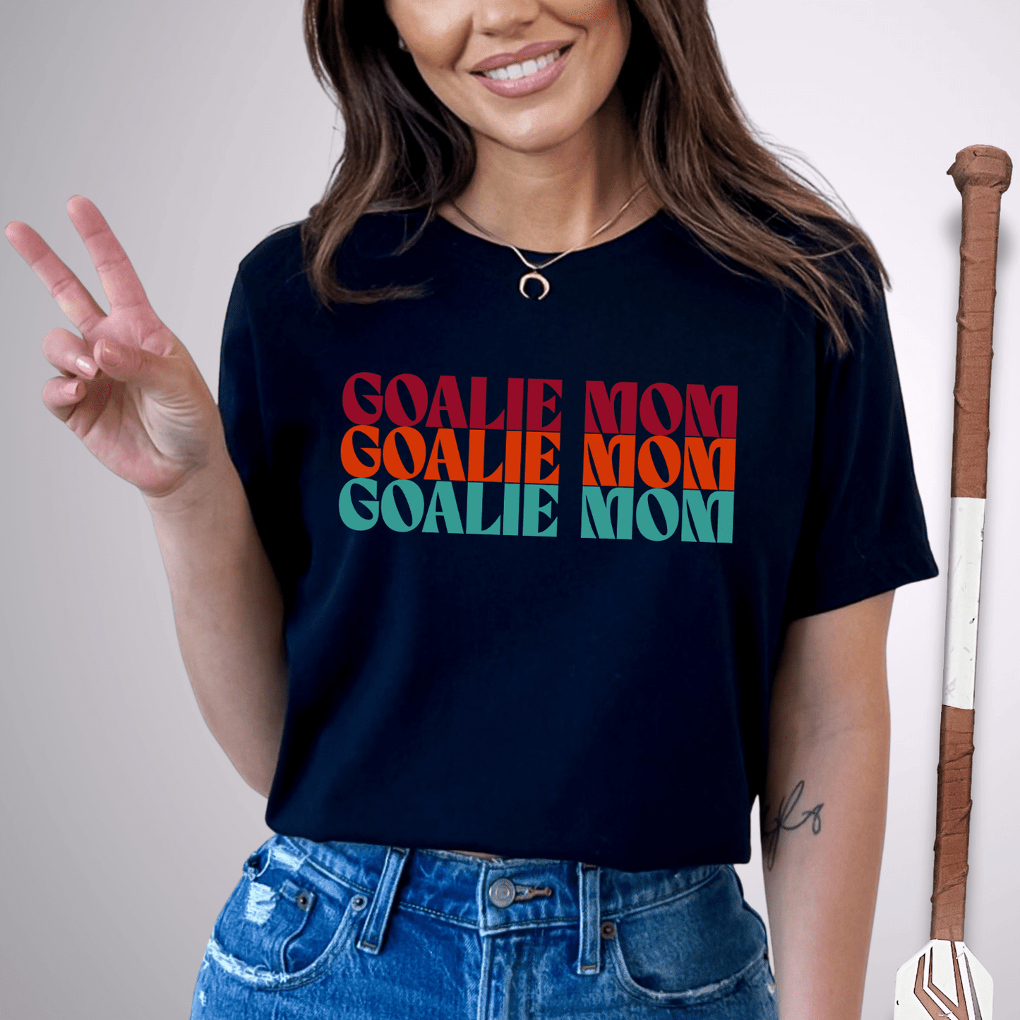 Goalie Mom T-Shirt Black / S T-Shirt