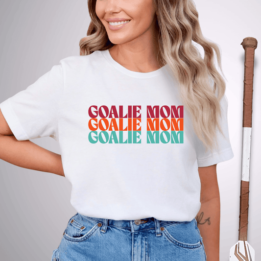 Goalie Mom T-Shirt White / S T-Shirt
