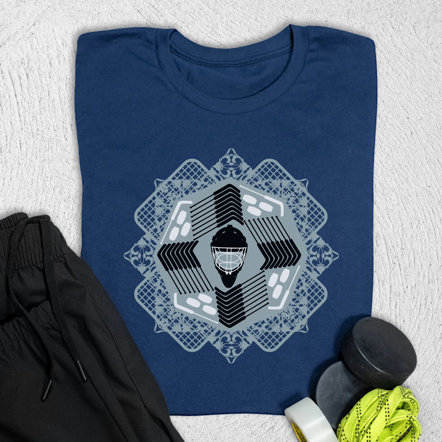 Goalie Pattern T-Shirt Navy / S T-Shirt