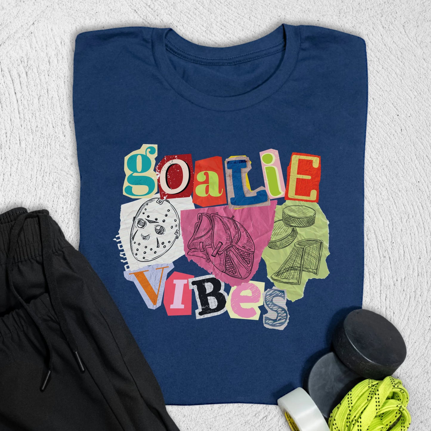 Goalie Vibes T-Shirt Navy / S T-Shirt