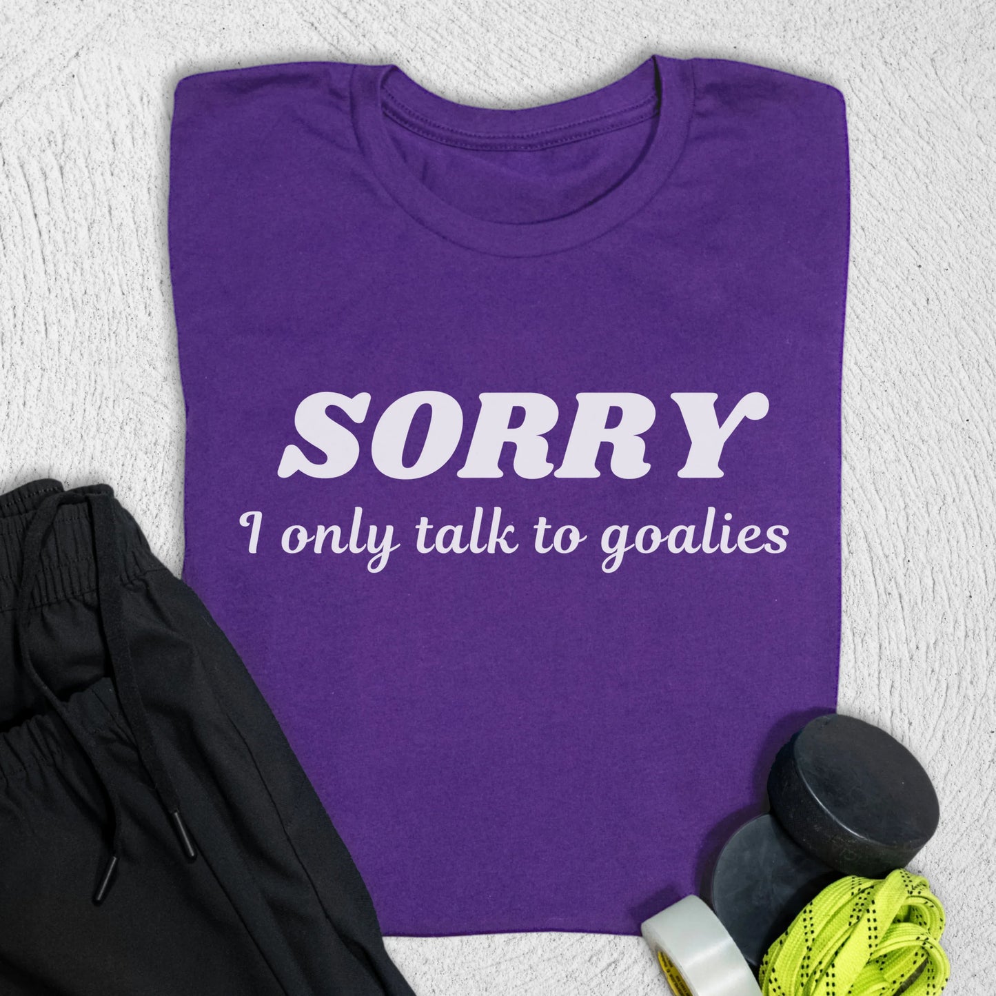 Goalies Only T-Shirt Team Purple / S T-Shirt