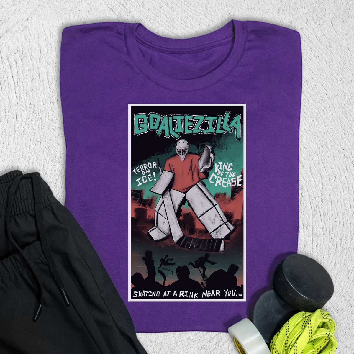 Goaliezilla T-Shirt S / Team Purple T-Shirt
