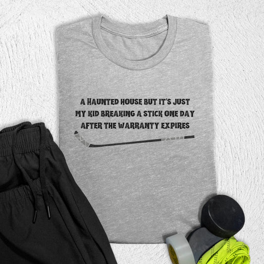 Haunted House Stick T-Shirt S / Athletic Heather T-Shirt