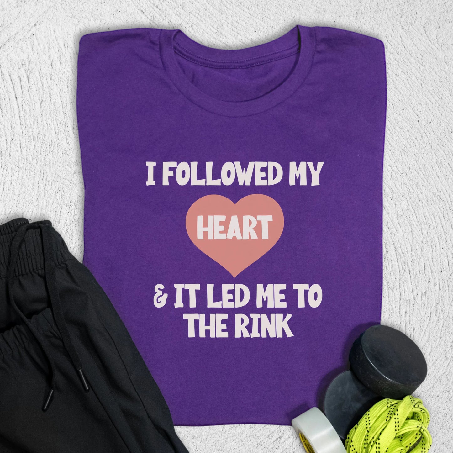 Heart T-Shirt S / Team Purple T-Shirt