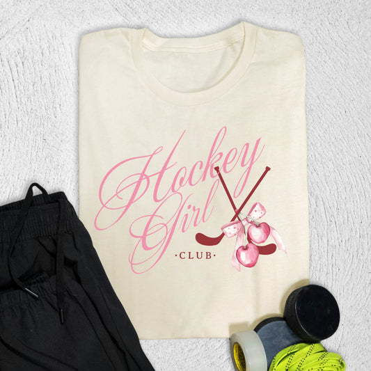 Hockey Girl Club T-Shirt Natural / S T-Shirt
