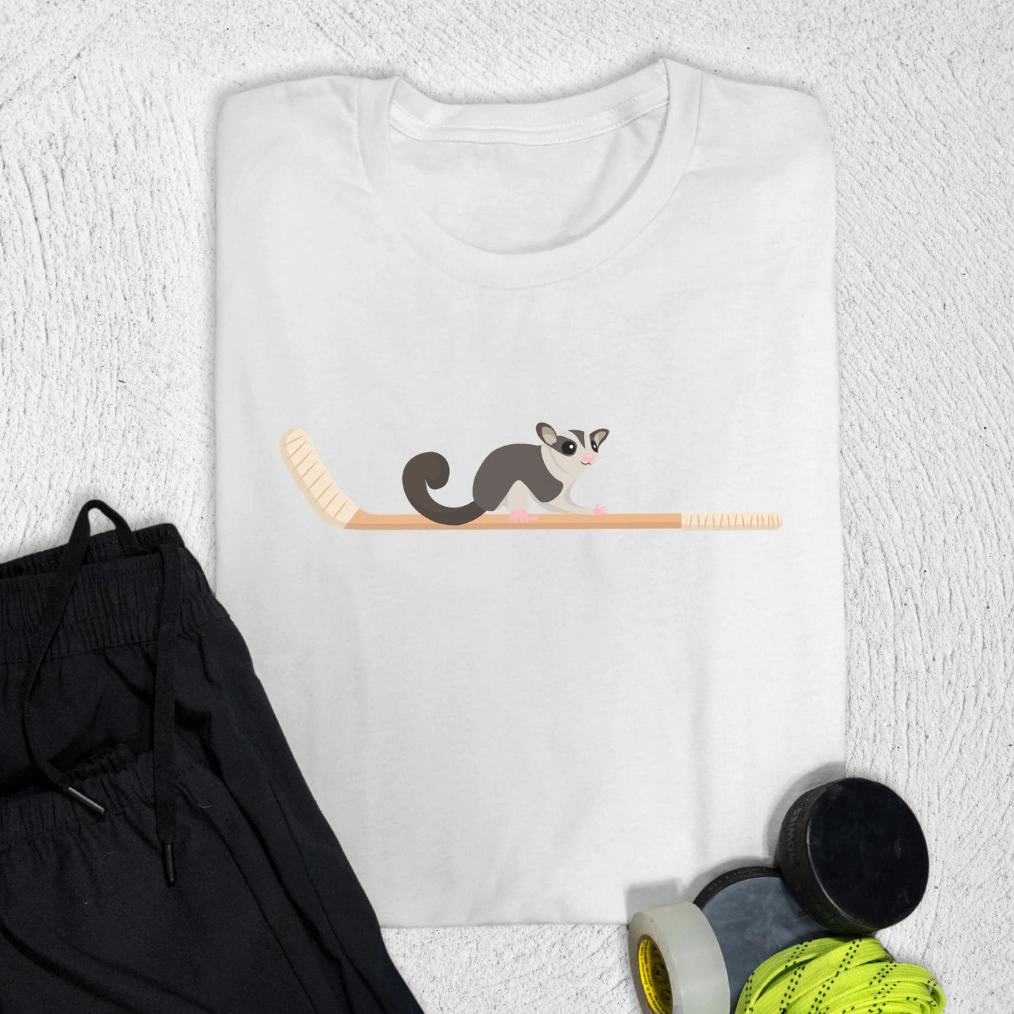 Hockey Glider T-Shirt S / White T-Shirt