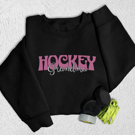 Hockey Grandma Sweatshirt S / Black Sweatshirt
