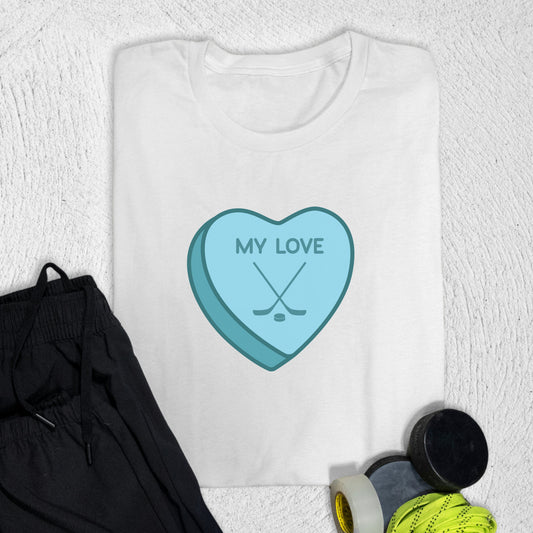 Hockey Heart T-Shirt White / S T-Shirt
