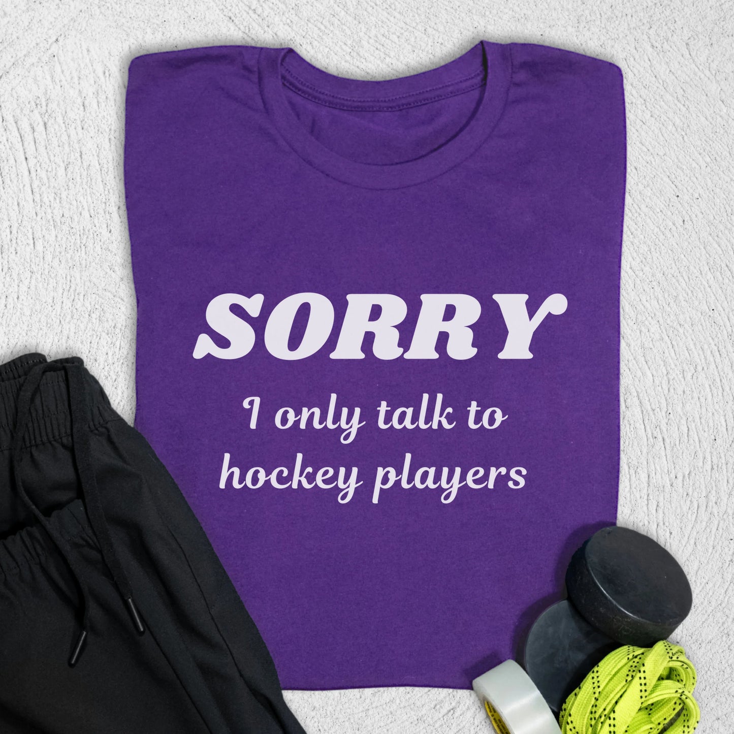 Hockey Players Only T-Shirt Team Purple / S T-Shirt