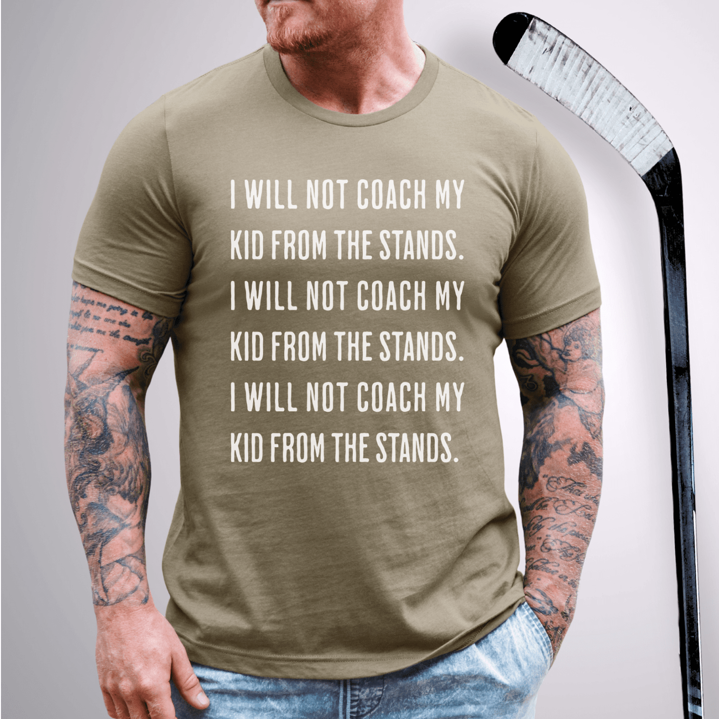 I Will Not Coach T-Shirt Heather Olive / S T-Shirt
