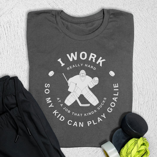 I Work Hard T-Shirt S / Asphalt T-Shirt