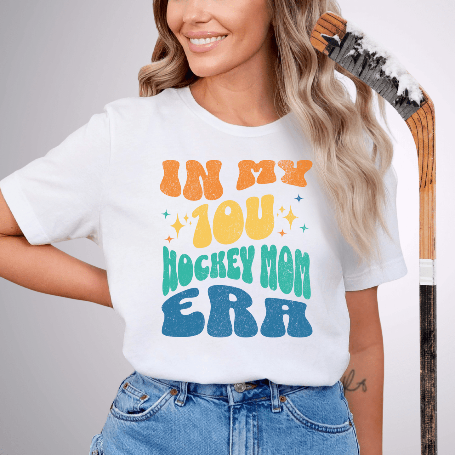 In My 10u Hockey Mom Era T-Shirt White / S T-Shirt