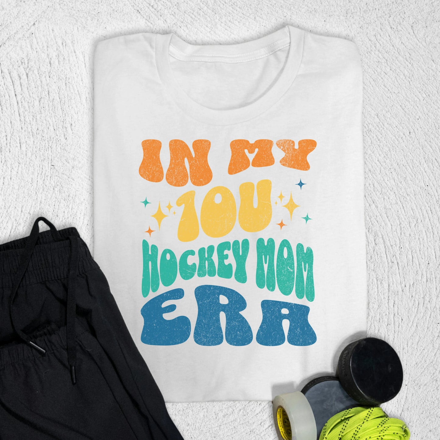 In My 10u Hockey Mom Era White / S T-Shirt