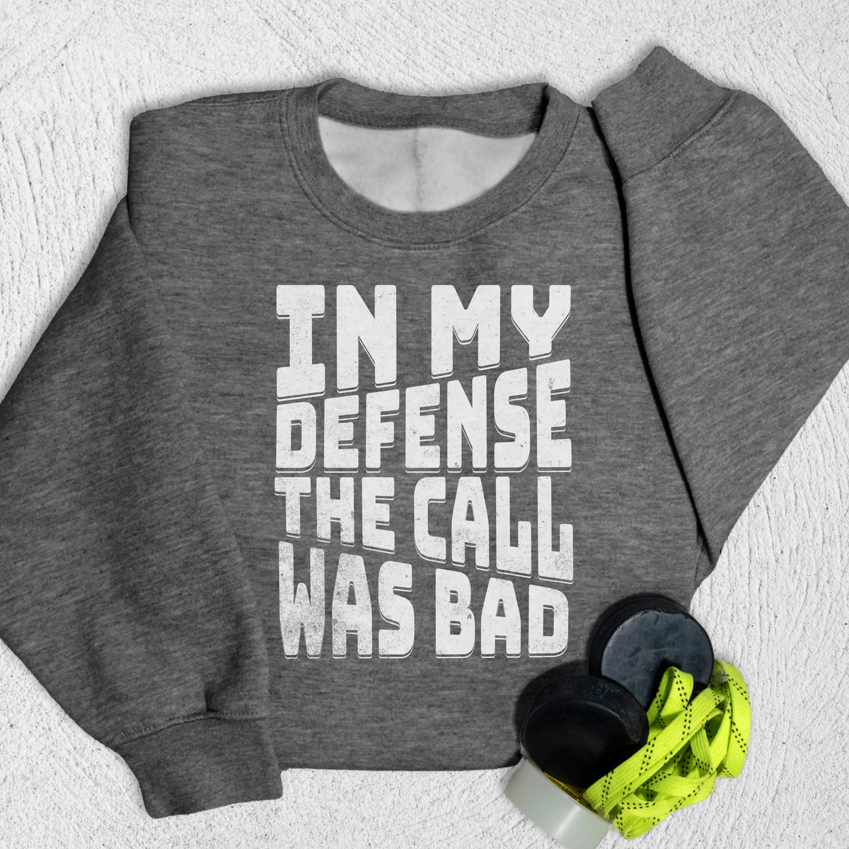 In My Defense Sweatshirt Charcoal Heather / M Sweatshirt