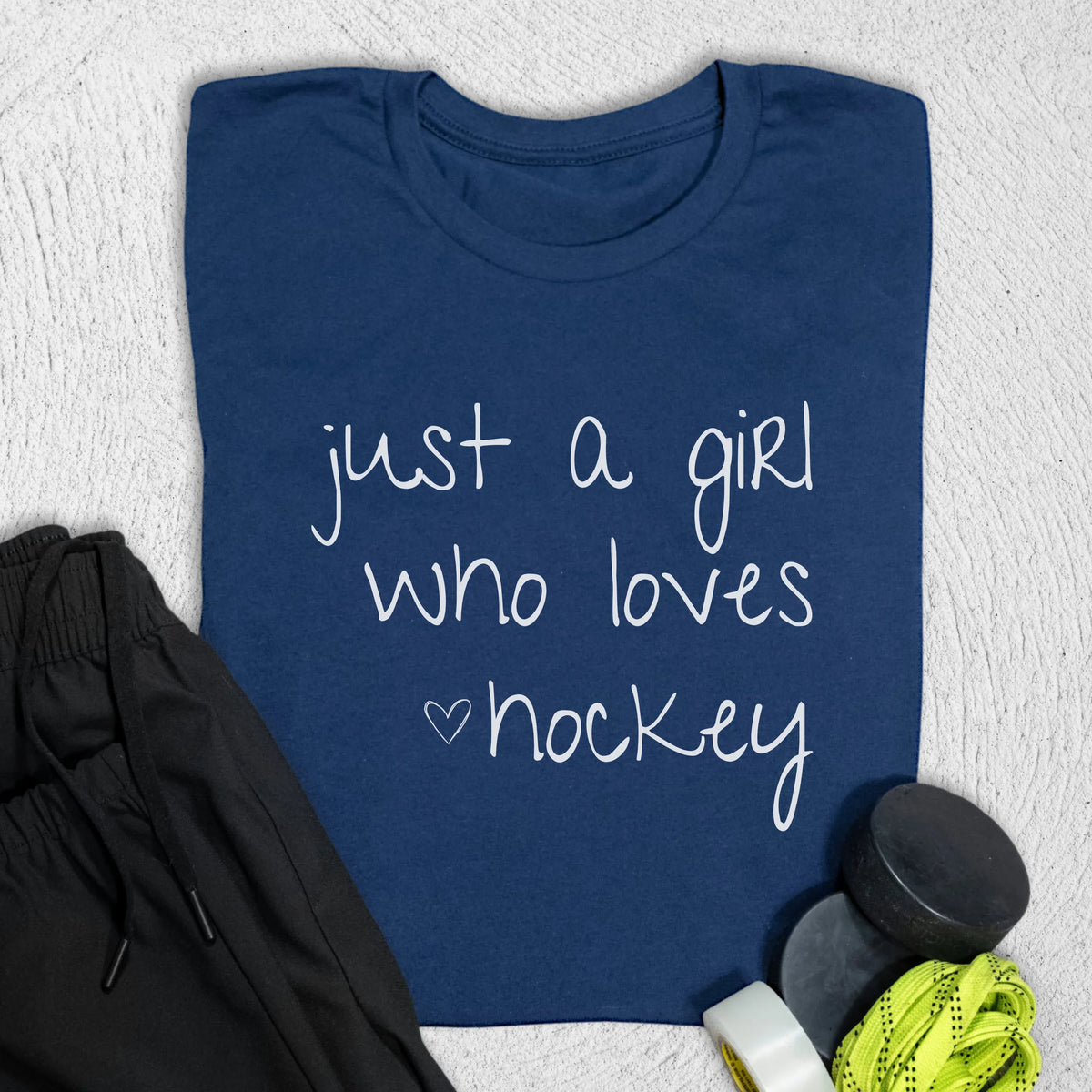 Just a Girl T-Shirt S / Navy T-Shirt