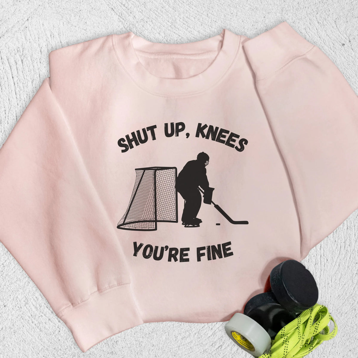 Knees Sweatshirt S / Pale Pink Sweatshirt
