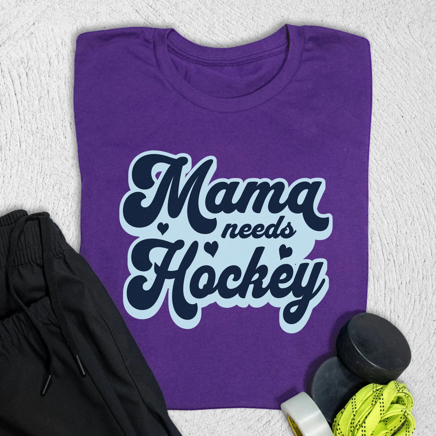 Mama Needs Hockey T-Shirt S / Team Purple T-Shirt