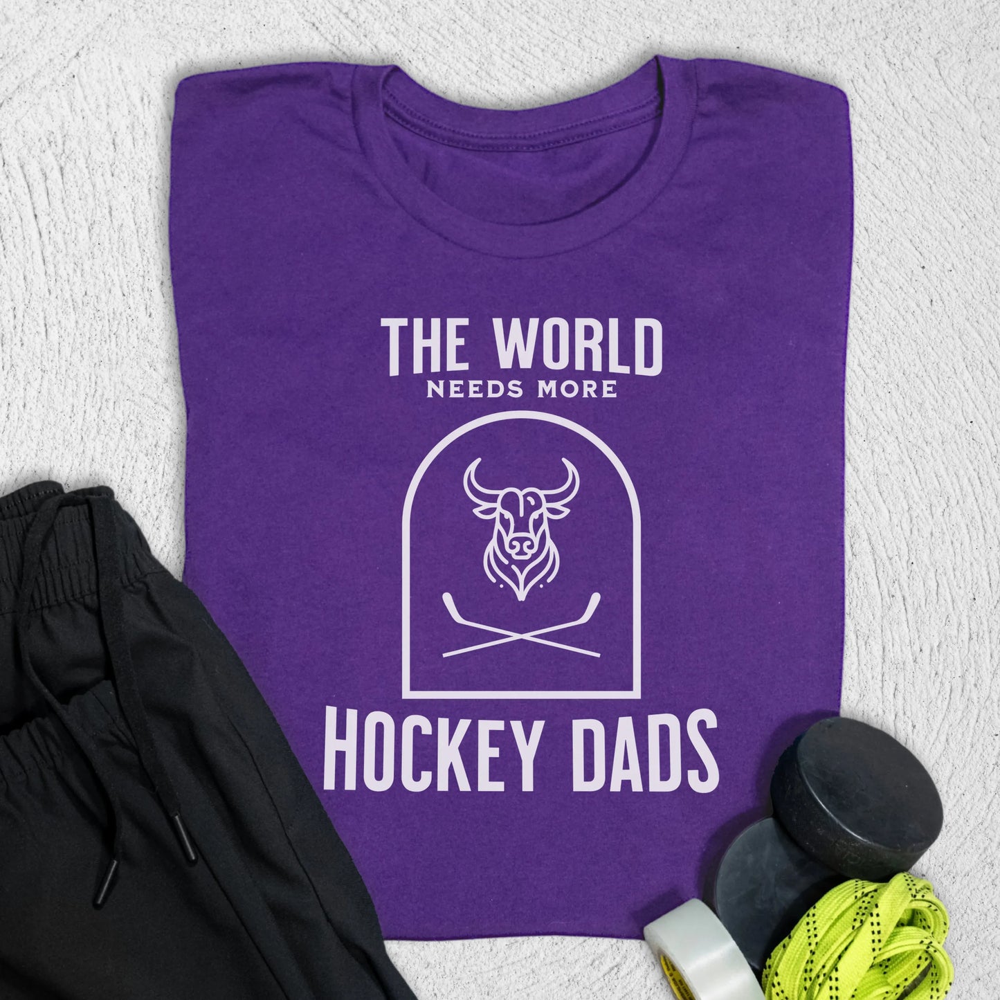 More Hockey Dads T-Shirt S / Team Purple T-Shirt
