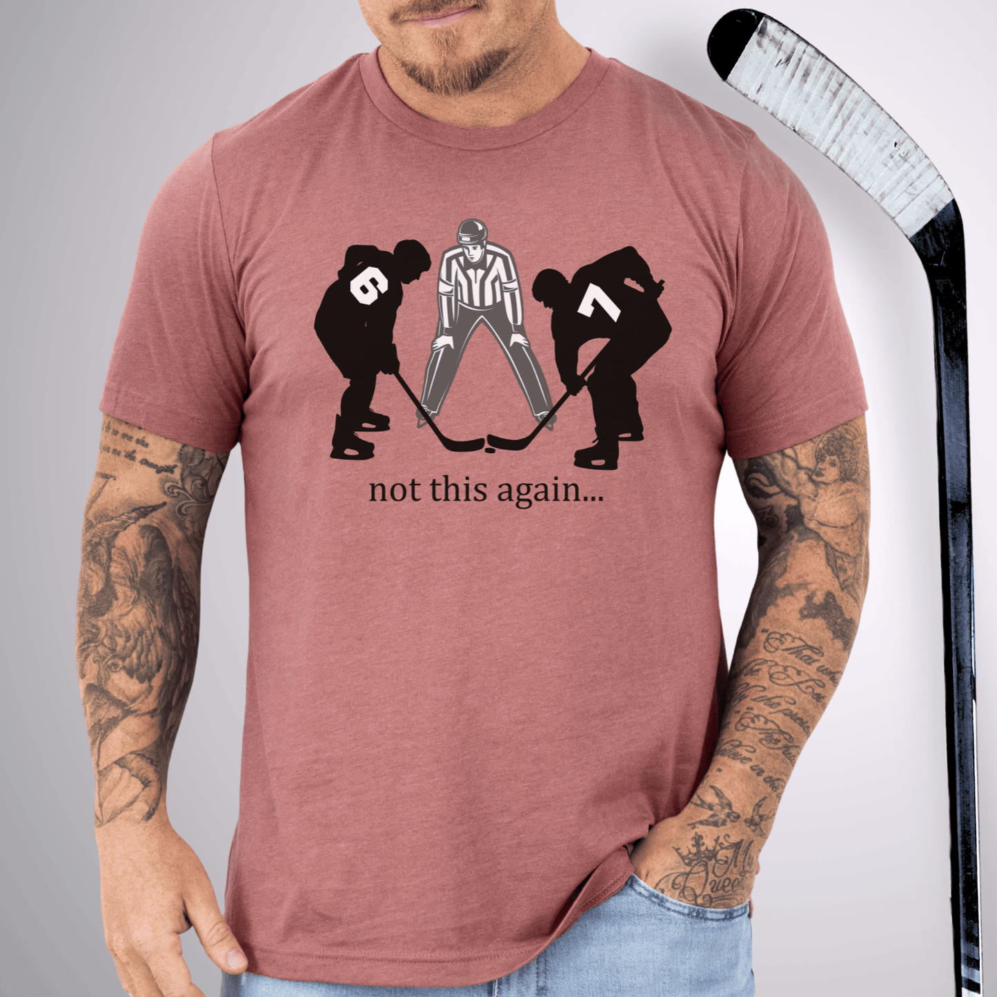Not Again T-Shirt Heather Mauve / S T-Shirt