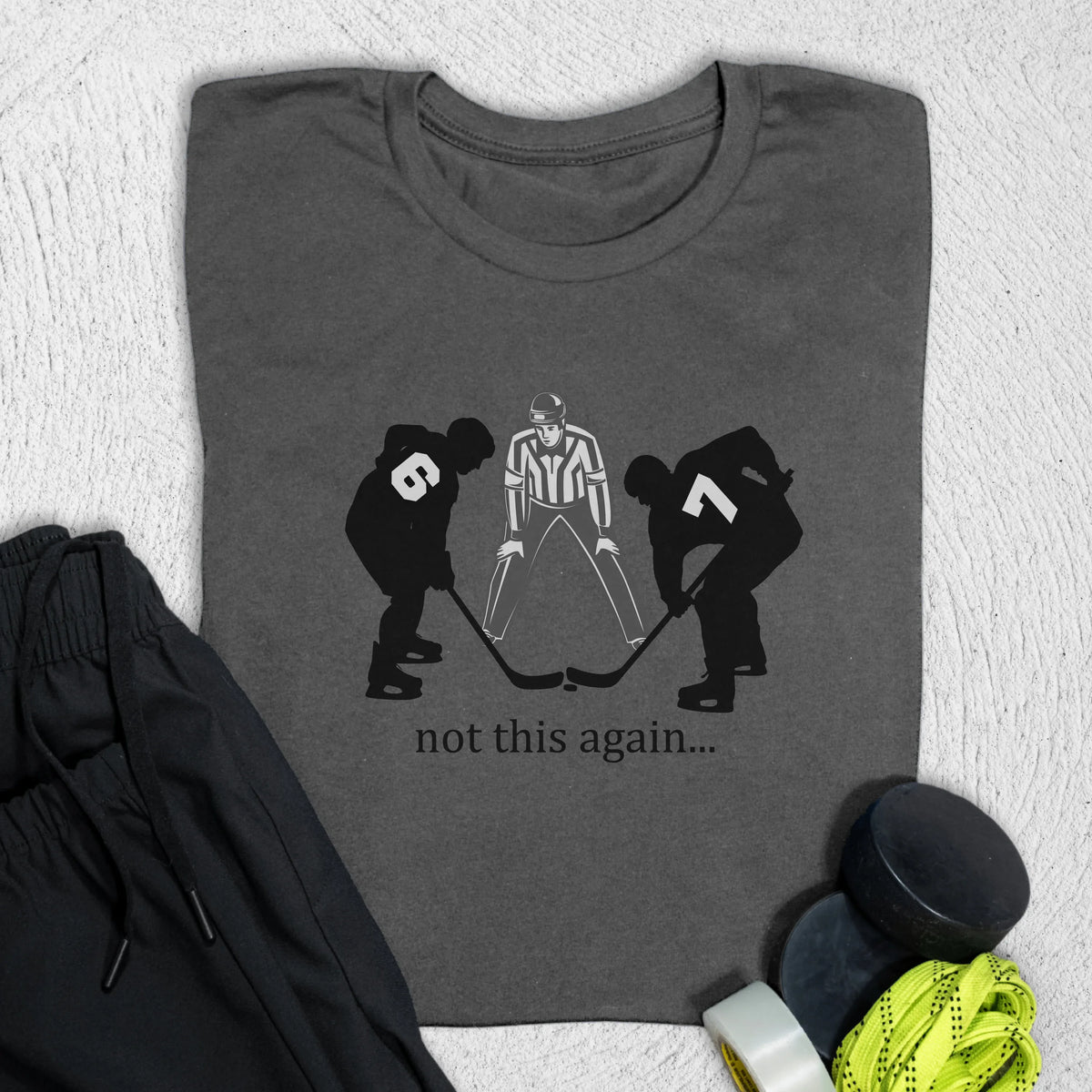 Not Six Seven Again T-Shirt S / Asphalt T-Shirt