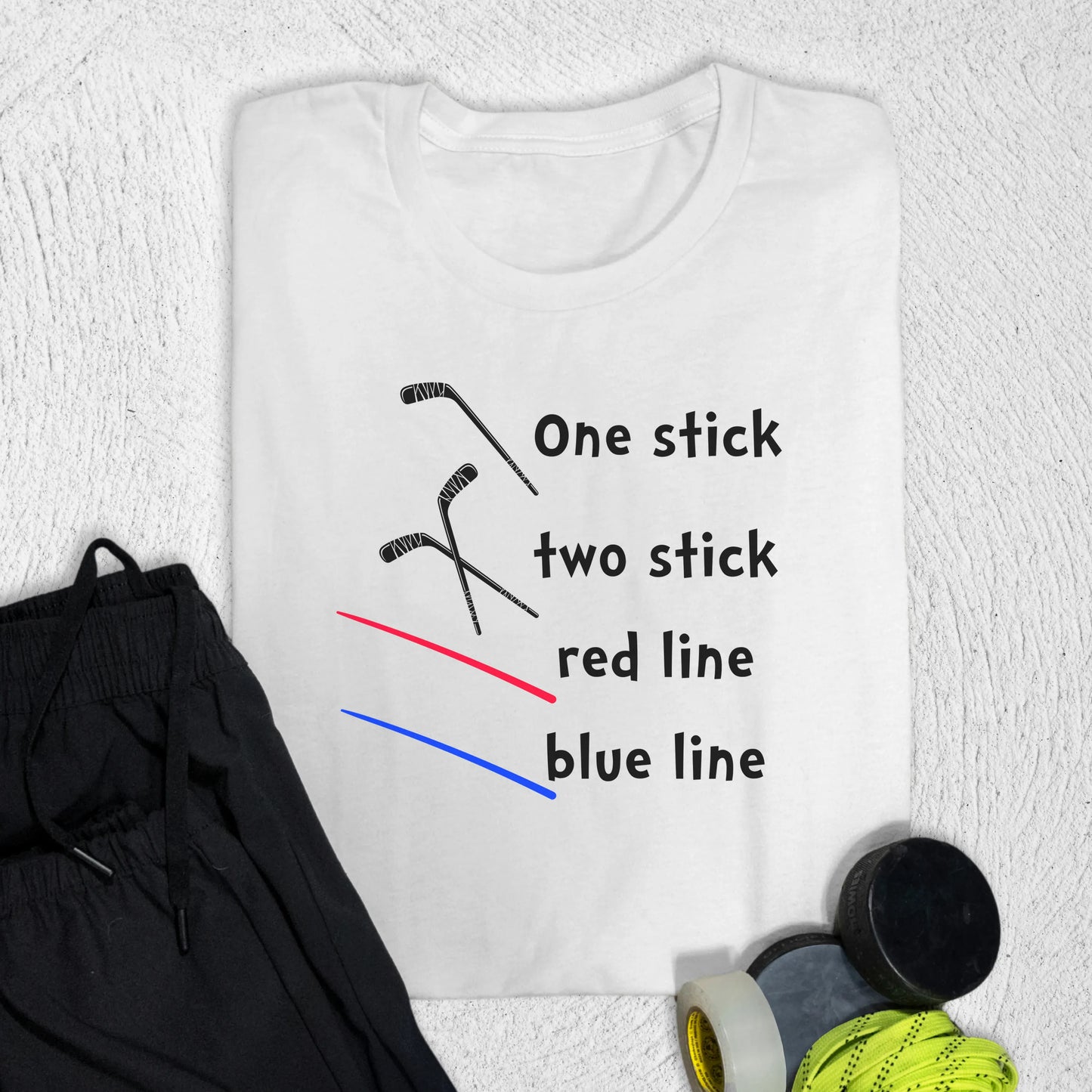 One Stick Two Stick T-Shirt White / S T-Shirt