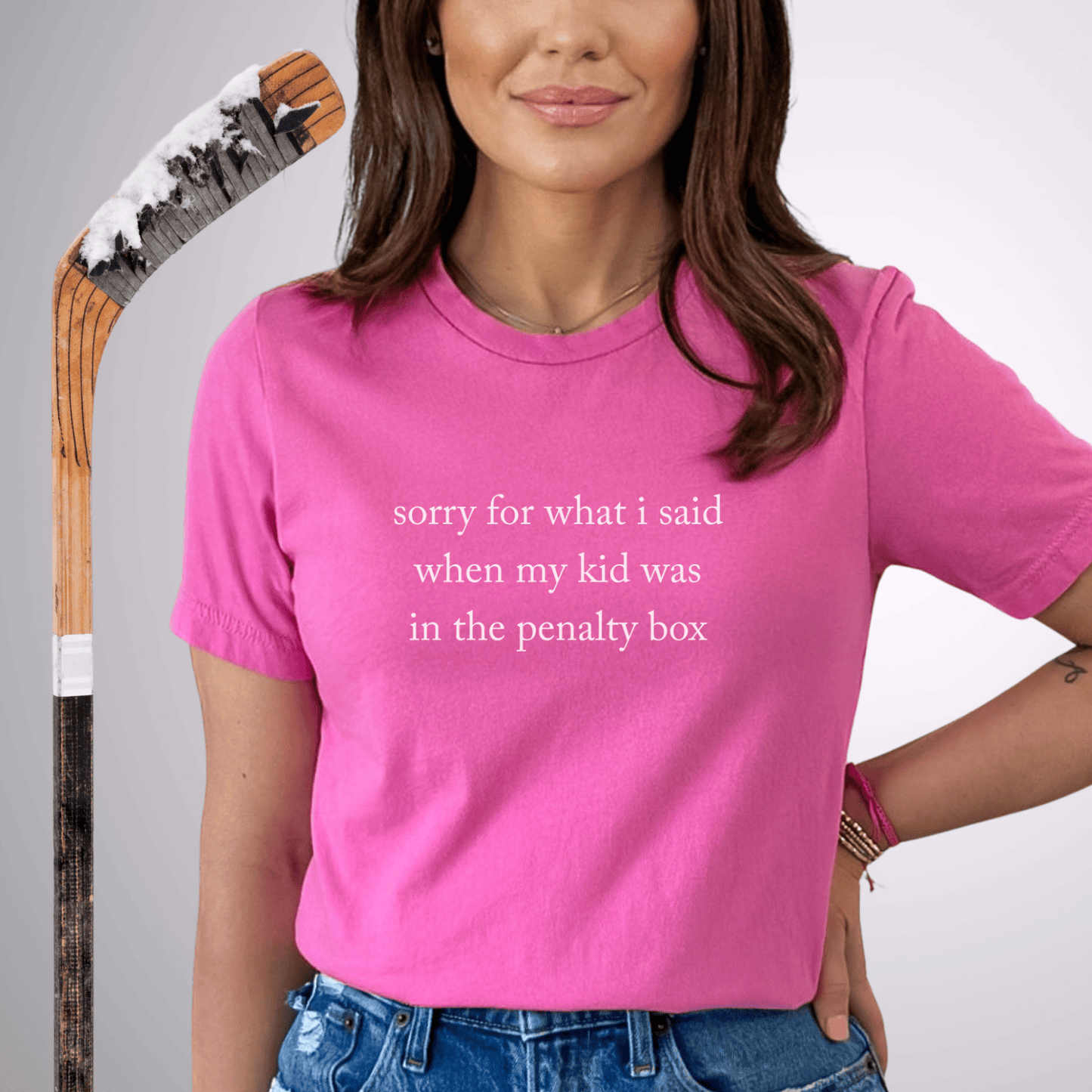 sorry for what i said T-Shirt Charity Pink / S T-Shirt