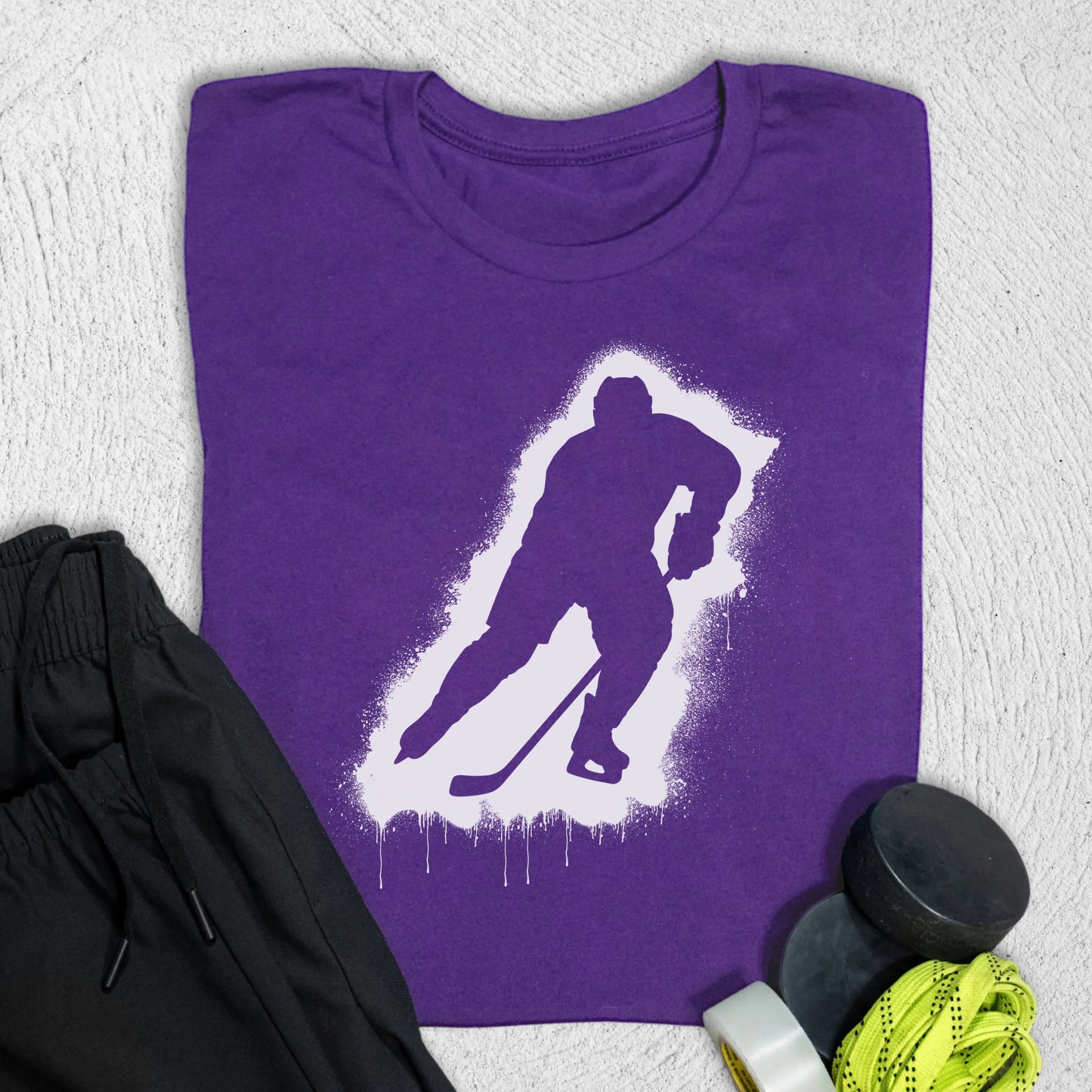 Stencil T-Shirt Team Purple / S T-Shirt
