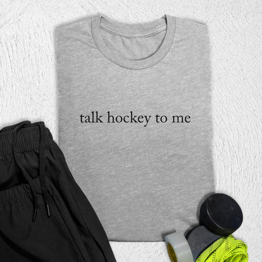Talk Hockey T-Shirt Athletic Heather / S T-Shirt