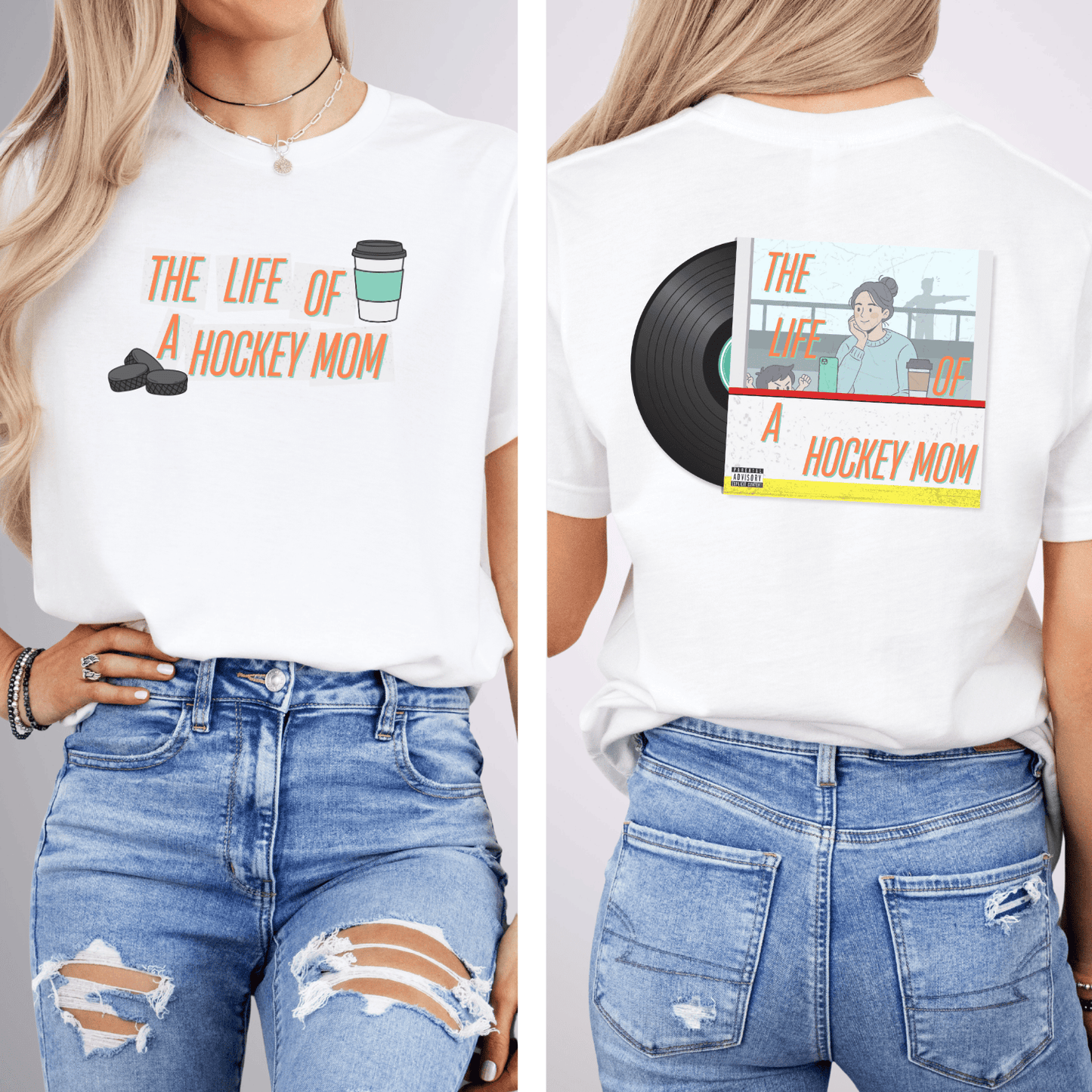 The Life of a Hockey Mom T-Shirt White / S T-Shirt