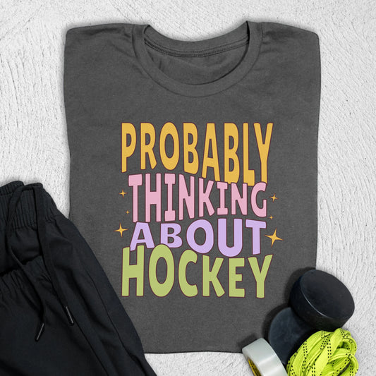Thinking About Hockey T-Shirt Asphalt / S T-Shirt
