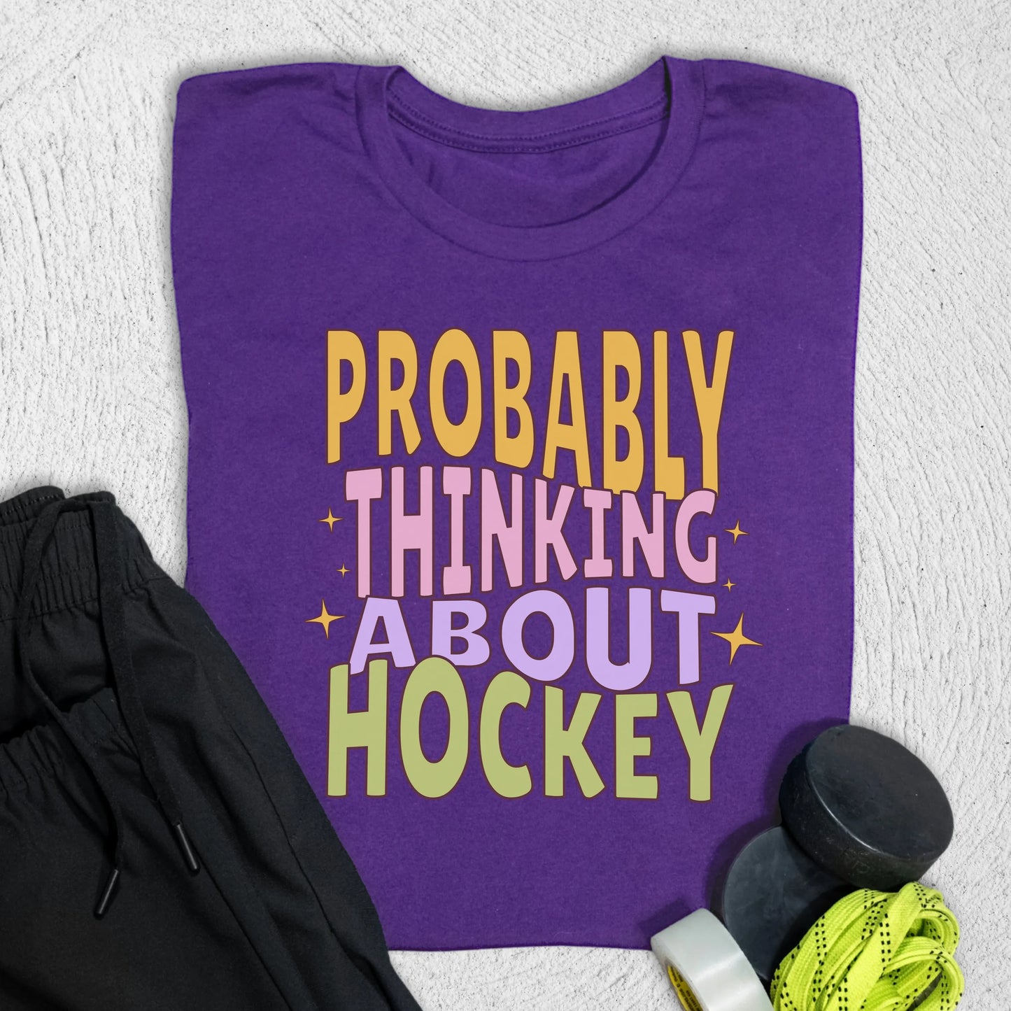 Thinking About Hockey T-Shirt Team Purple / S T-Shirt