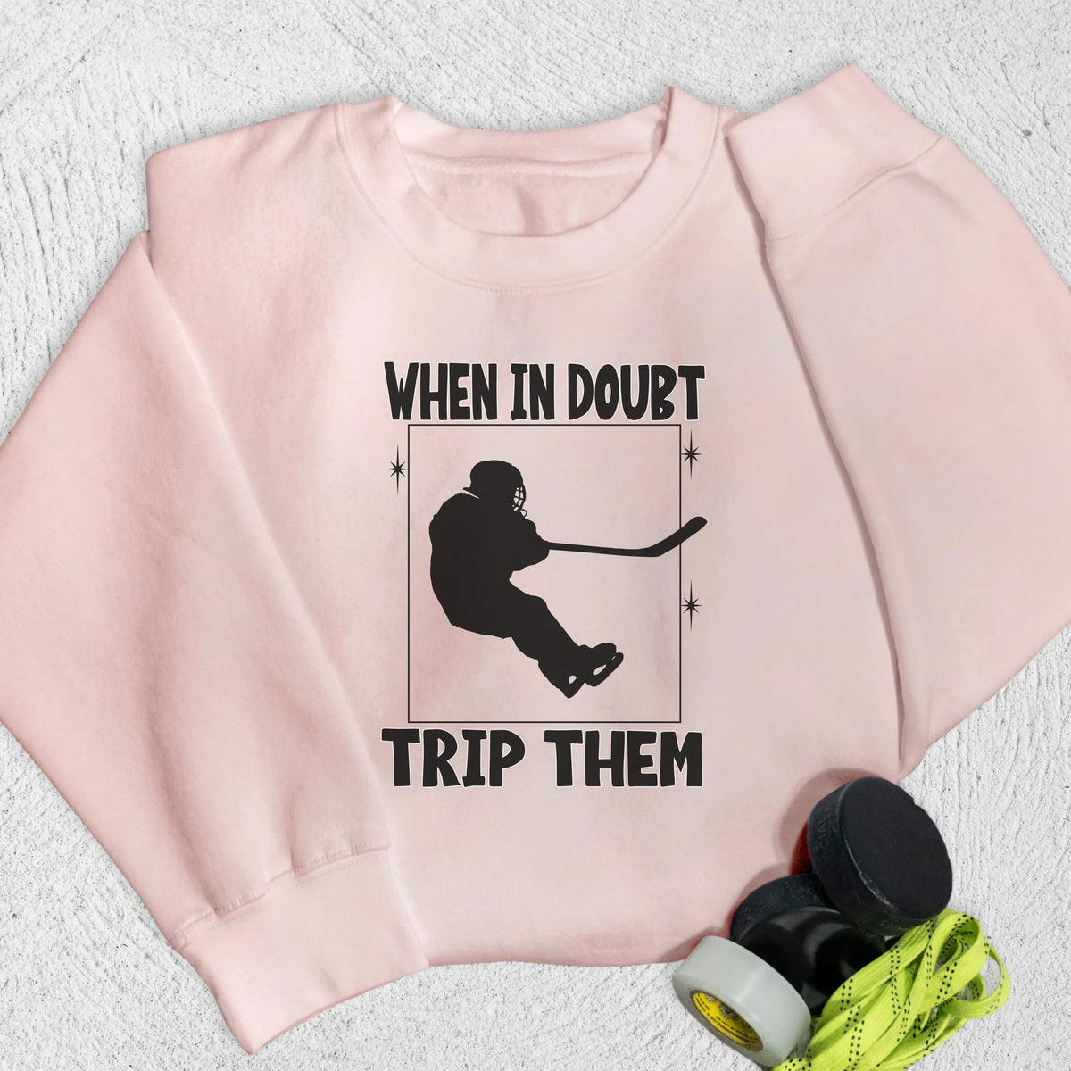Trip Them Sweatshirt S / Pale Pink Sweatshirt