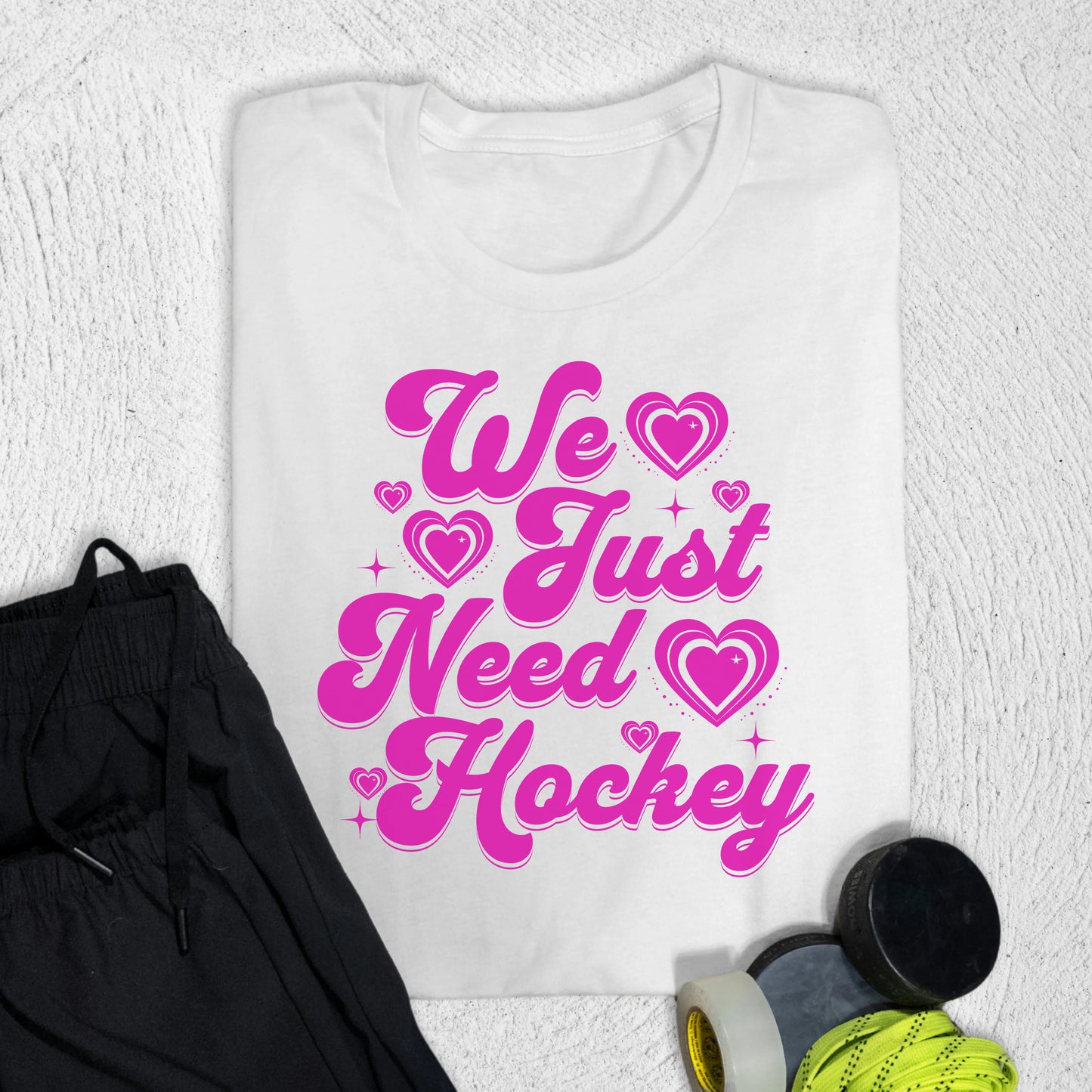 We Need Hockey T-Shirt White / S T-Shirt