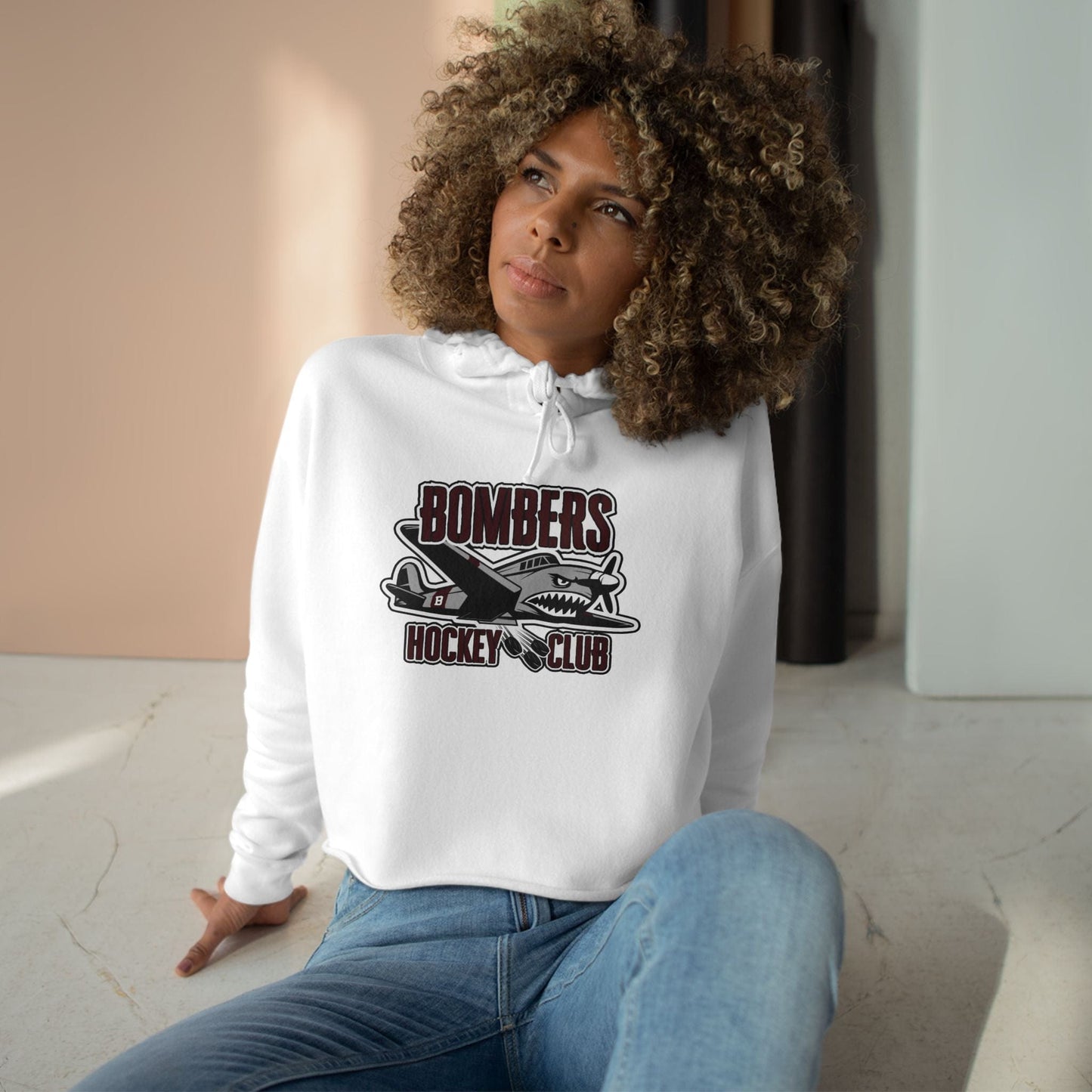 Women's Cropped Hoodie | Custom Name + Number Option Hoodie