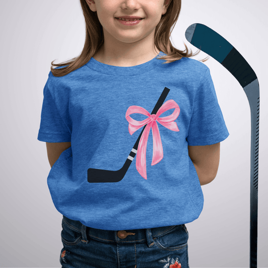 Youth Coquette Stick T-Shirt Heather Columbia Blue / S Kids clothes